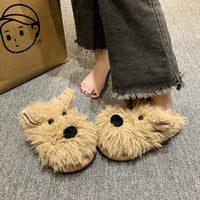 Funki Buys | Shoes | Women's Cute Shaggy Dog Slippers