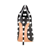 Funki Buys | Shoes | Women's PU Leather Polka Dot Heels