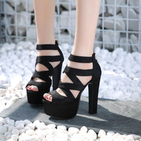 Funki Buys | Shoes | Women's Cross Strap Gladiator Sandals