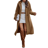 Funki Buys | Jackets | Women's Long Hooded Plush Jacket