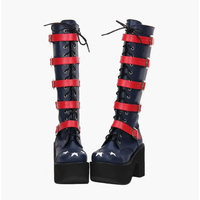 Funki Findz | Boots | Women's Platform Chunky Buckle Boots