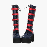 Funki Findz | Boots | Women's Platform Chunky Buckle Boots