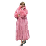 Funki Buys | Jackets | Women's Pink Faux Fur Mid-length Coat