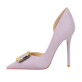 Funki Buys | Shoes | Women's Square Buckle Cut Out Pumps