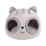 Funki Buys | Pet Beds | Cat Bed | Cute Cat Head Kitten Hut Bed