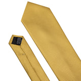 Funki Buys | Neckties | Men's 3pcs Silk Gold Premium Tie Set
