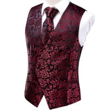 Funki Buys | Vests | Men's 4 Pcs Silk Slim Fashion Waistcoat Sets