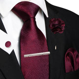 Funki Buys | Neckties | Men's 5pcs Formal Silk Tie Set