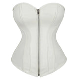 Funki Buys | Lingerie | Women's Faux Leather Zip Up Corset