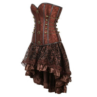 Funki Buys | Dresses | Women's Steampunk Corset Dress Set