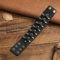 Funki Buys | Bracelets | Unisex Leather Gothic Wristband