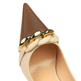 Funki Buys | Shoes | Women's Two Toned Buckle Toe Pumps