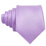 Funki Buys | Neckties | Men's Formal 3pcs Light Purple Tie Set