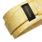 Funki Buys | Neckties | Men's Classic 3 Pcs Gold Floral Tie Set