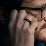 Funki Buys | Rings | Tungsten Carbide Brushed Black Bands