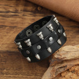 Funki Buys | Bracelets | Unisex Leather Gothic Wristband