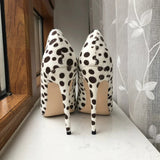 Funki Buys | Shoes | Women's White Black Spotted Heels