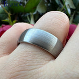 Funki Buys | Rings | Tungsten Brushed Bands 8mm 6mm