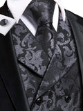 Funki Buys | Vests | Men's 4 Pcs Formal Floral Tie Vest Set