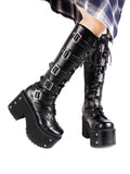 Funki Buys | Boots | Women's Gothic Harajuku Platform Stud Boots