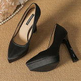 Funki Buys | Shoes | Women's Elegant Satin High Heel Pumps