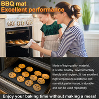 Funki Buys | Grill Mats | 4 Pcs Large Non Stick Oven Liner Grill Mats