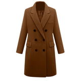 Funki Buys | Jackets | Women's Long Slim Winter Coat | Wool Blend