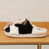 Funki Buys | Shoes | Women's Cute Cow Slippers | Warm Plush Shoes
