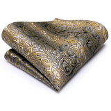 Funki Buys | Neckties | Men's 5 Pcs Floral Bronze Tie Set