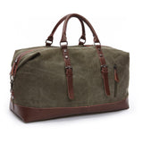 Funki Buys | Bags | Travel Bags | Canvas Leather Carry Bag | Overnight