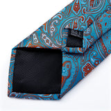 Funki Buys | Neckties | Men's Stylish 3 Pcs Blue Floral Tie Set