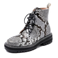 Funki Buys | Boots | Women's Real Leather Lace Up Ankle Boots