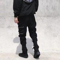 Funki Buys | Pants | Men's Gothic Punk Hip Hop Cargo Pants