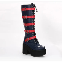 Funki Findz | Boots | Women's Platform Chunky Buckle Boots
