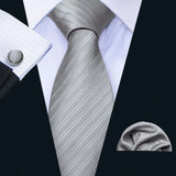 Funki Buys | Neckties | Men's Classic Formal 3pcs Tie Set