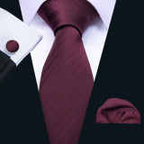 Funki Buys | Neckties | Men's Classic Formal 3pcs Tie Set
