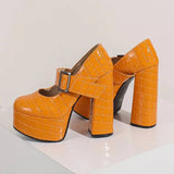 Funki Buys | Shoes | Women's Super-high Mary Jane Platforms