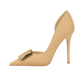 Funki Buys | Shoes | Women's Square Buckle Cut Out Pumps