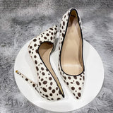 Funki Buys | Shoes | Women's White Black Spotted Heels