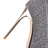 Funki Buys | Boots | Women's Cloth Leopard Print Stiletto Boots
