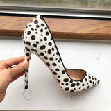 Funki Buys | Shoes | Women's White Black Spotted Heels