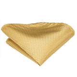 Funki Buys | Neckties | Men's Formal 3pcs Gold Tie Set