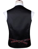 Funki Buys | Vests | Men's 4 Pcs Silk Slim Fashion Waistcoat Sets