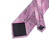 Funki Buys | Neckties | Men's Formal 4pcs Floral Pink Tie Set