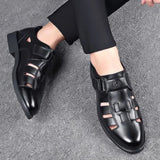 Funki Buys | Shoes | Men's Closed Toe Buckle Strap Sandals