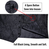 Funki Buys | Vests | Men's 4 Pcs Luxury Formal Vest Tie Set