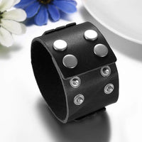 Funki Buys | Bracelets | Unisex Leather Studded Wristband