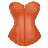Funki Buys | Lingerie | Women's Faux Leather Zip Up Corset