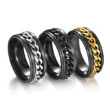 Funki Buys | Rings | Men's Moveable Ring | Titanium Steel Ring