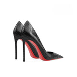 Funki Buys | Shoes | Women's Red Sole Snake Print Stilettos